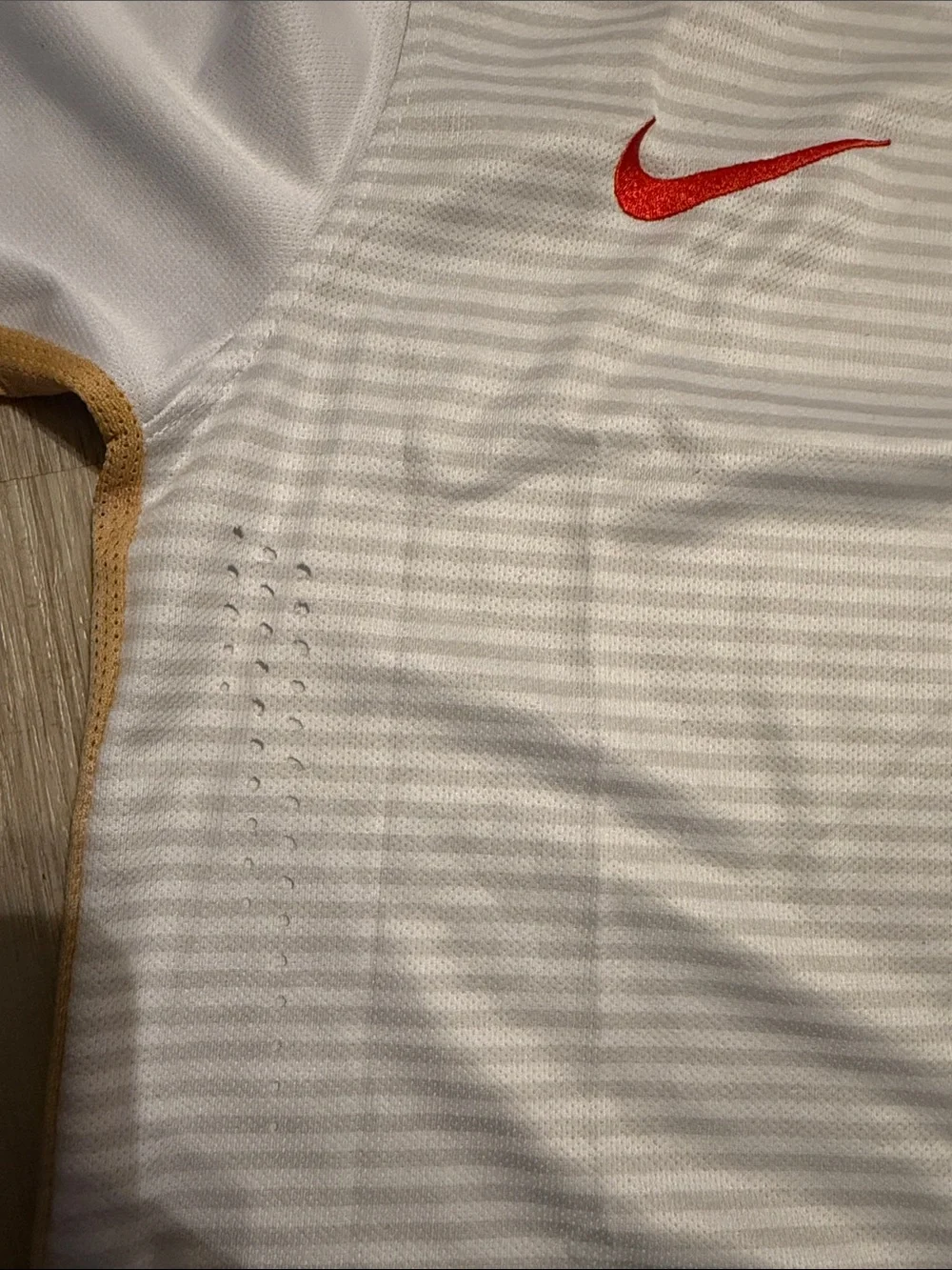 Nike Kids China Soccer Jersey with Red and Gold Accents